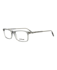 Montblanc Montblanc Mens Square/Rectangle Grey Grey Transparent Fashion Designer Eyewear