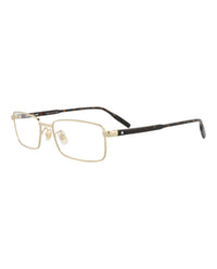 Montblanc Montblanc Mens Square/Rectangle Gold Havana Transparent Fashion Designer Eyewear