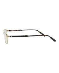 Montblanc Montblanc Mens Square/Rectangle Gold Havana Transparent Fashion Designer Eyewear