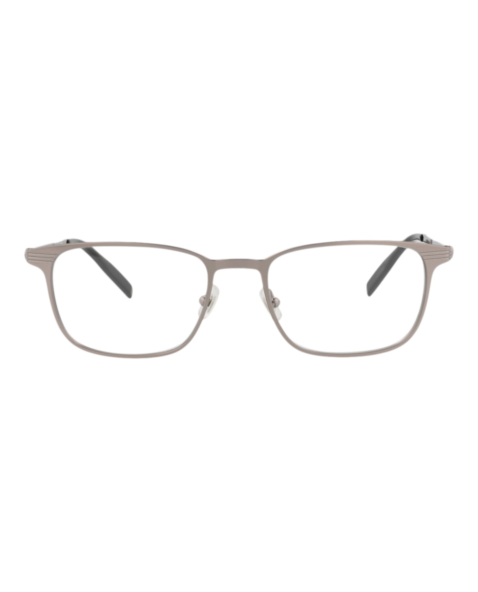 Montblanc Montblanc Mens Square/Rectangle Ruthenium Ruthenium Transparent Fashion Designer Eyewear