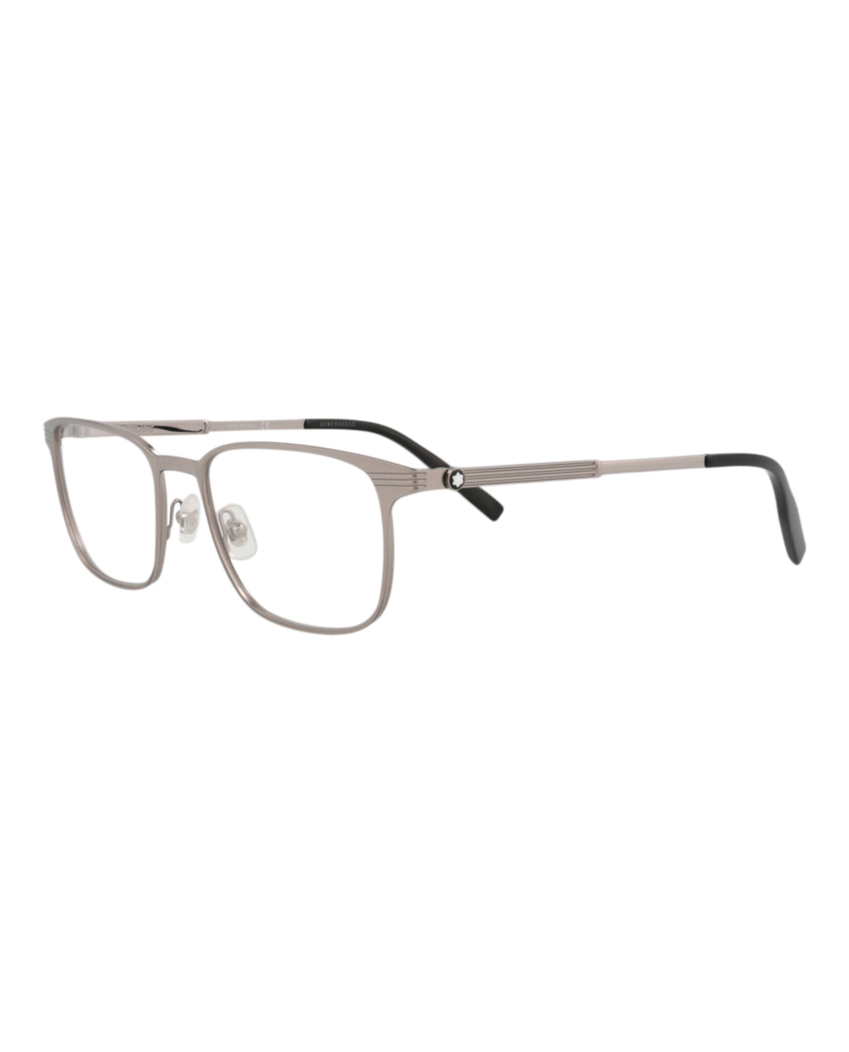 Montblanc Montblanc Mens Square/Rectangle Ruthenium Ruthenium Transparent Fashion Designer Eyewear