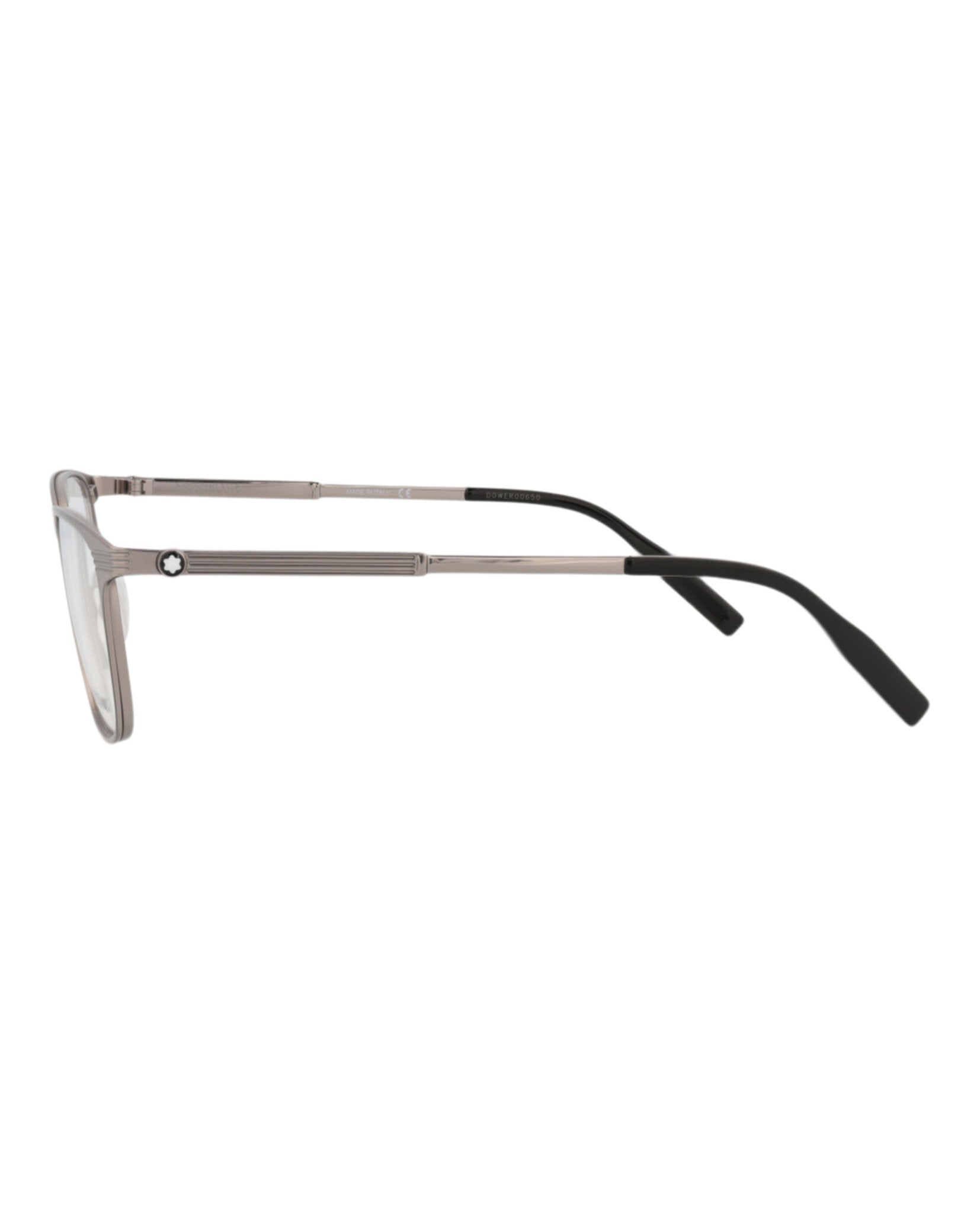 Montblanc Montblanc Mens Square/Rectangle Ruthenium Ruthenium Transparent Fashion Designer Eyewear