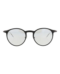 Montblanc Montblanc Mens Round/Oval Black Ruthenium Transparent Fashion Designer Eyewear