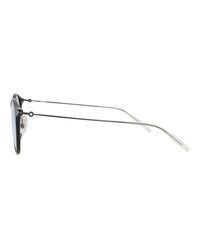 Montblanc Montblanc Mens Round/Oval Black Ruthenium Transparent Fashion Designer Eyewear