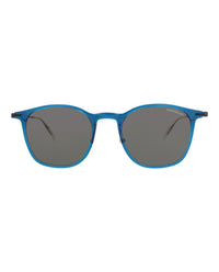 Montblanc Montblanc Mens Round/Oval Light Blue Black Grey Fashion Designer Eyewear