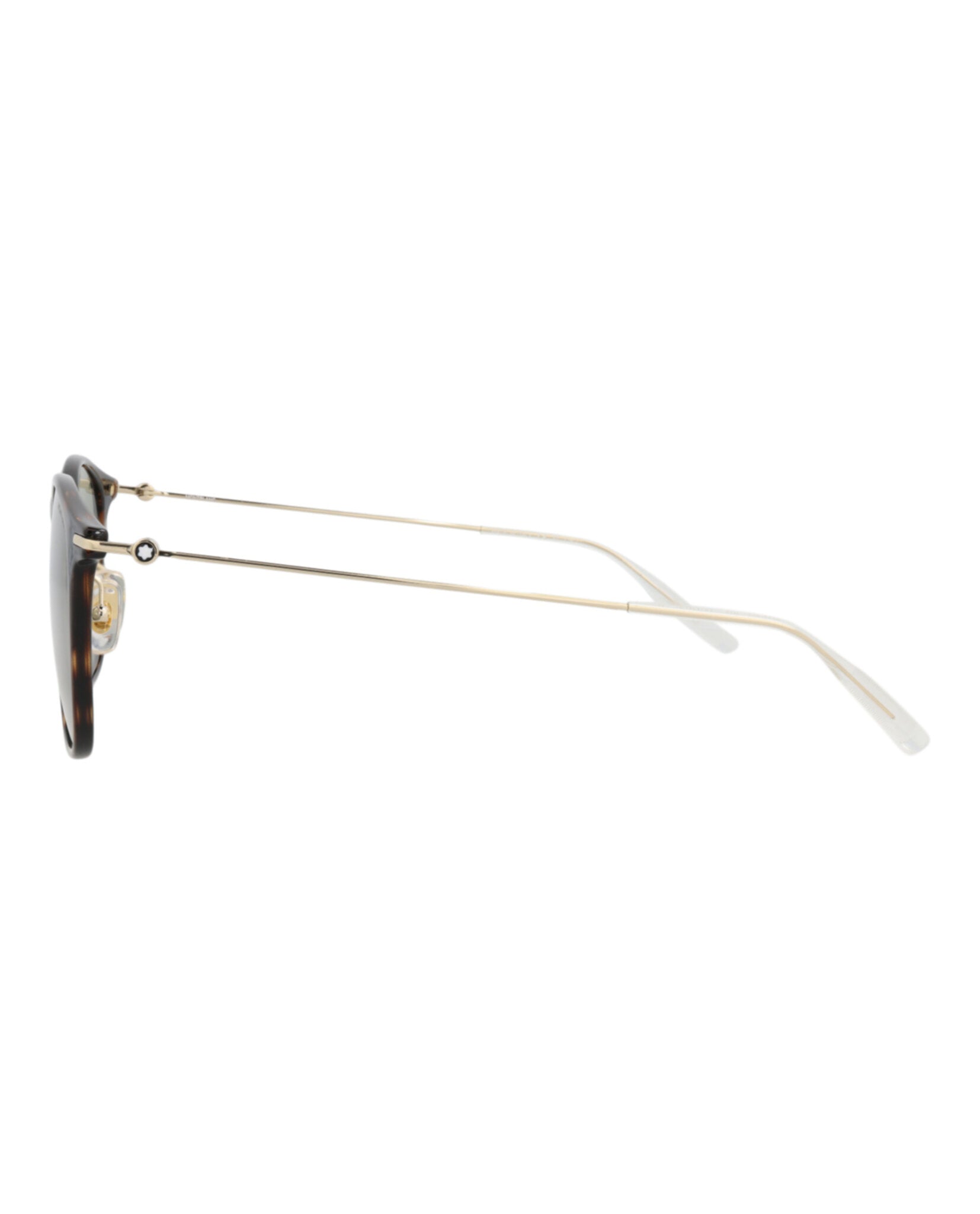 Montblanc Mens Round/Oval Havana Gold Green Fashion Designer Eyewear