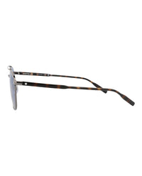 Montblanc Montblanc Mens Aviator Ruthenium Havana Blue Fashion Designer Eyewear