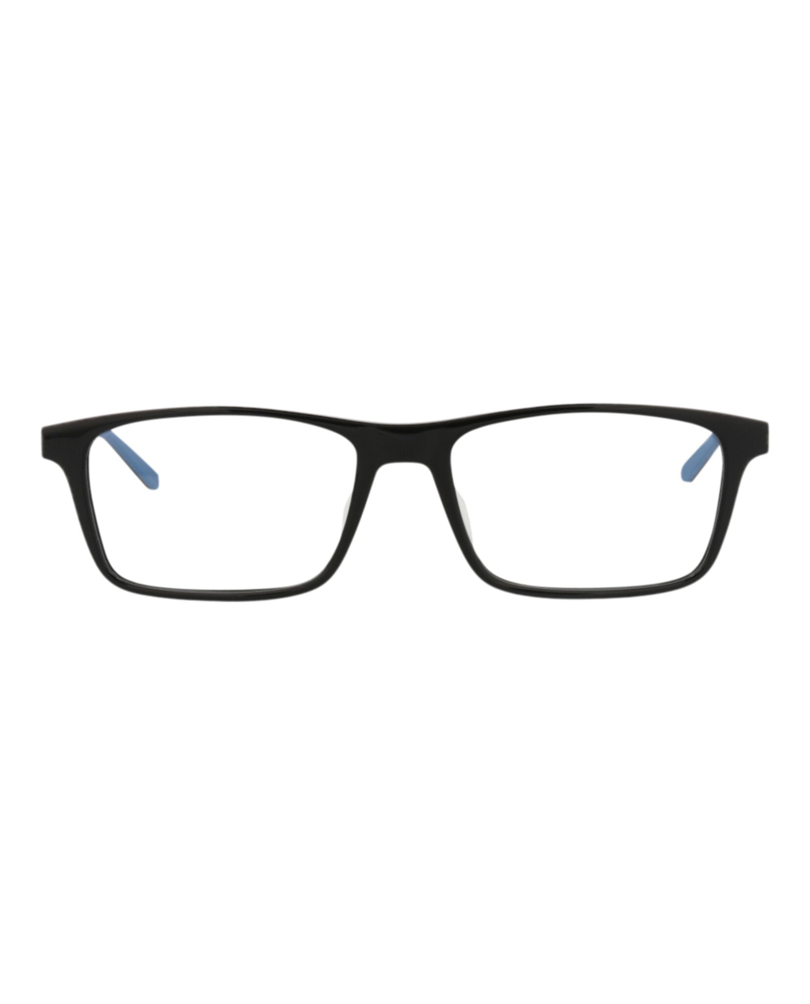 Montblanc Mens Square/Rectangle Black Black Transparent Fashion Designer Eyewear
