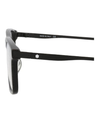 Montblanc Mens Square/Rectangle Black Black Transparent Fashion Designer Eyewear