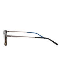 Montblanc Mens Square/Rectangle Havana Ruthenium Transparent Fashion Designer Eyewear