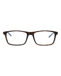 Montblanc Mens Square/Rectangle Havana Ruthenium Transparent Fashion Designer Eyewear