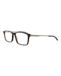 Montblanc Mens Square/Rectangle Havana Ruthenium Transparent Fashion Designer Eyewear