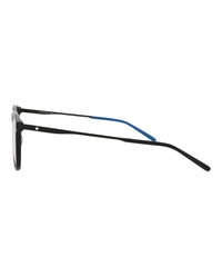 Montblanc Mens Square/Rectangle Black Black Transparent Fashion Designer Eyewear