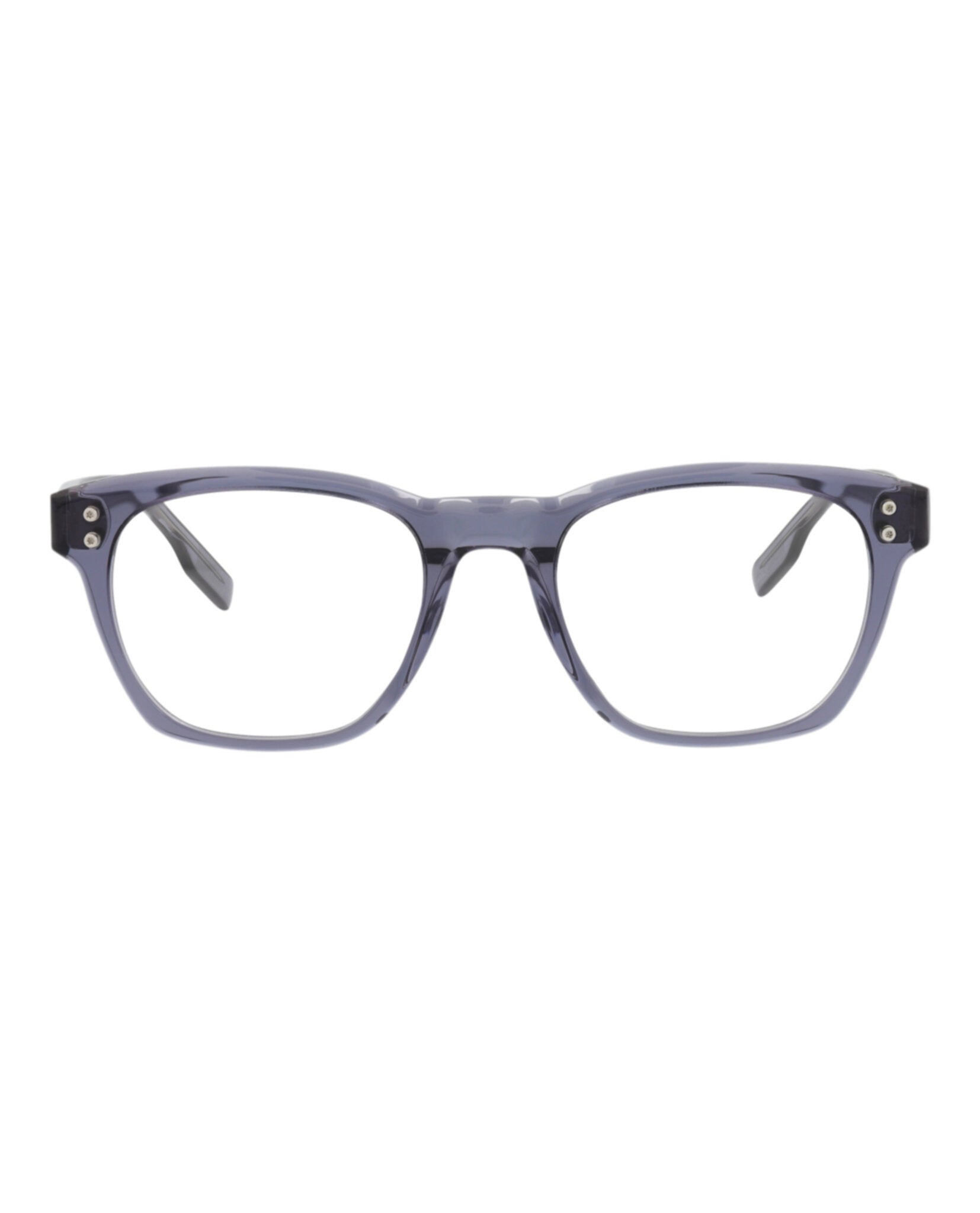 Montblanc Mens Square/Rectangle Blue Blue Transparent Fashion Designer Eyewear Blue Blue Transparent