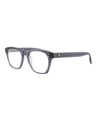 Montblanc Mens Square/Rectangle Blue Blue Transparent Fashion Designer Eyewear