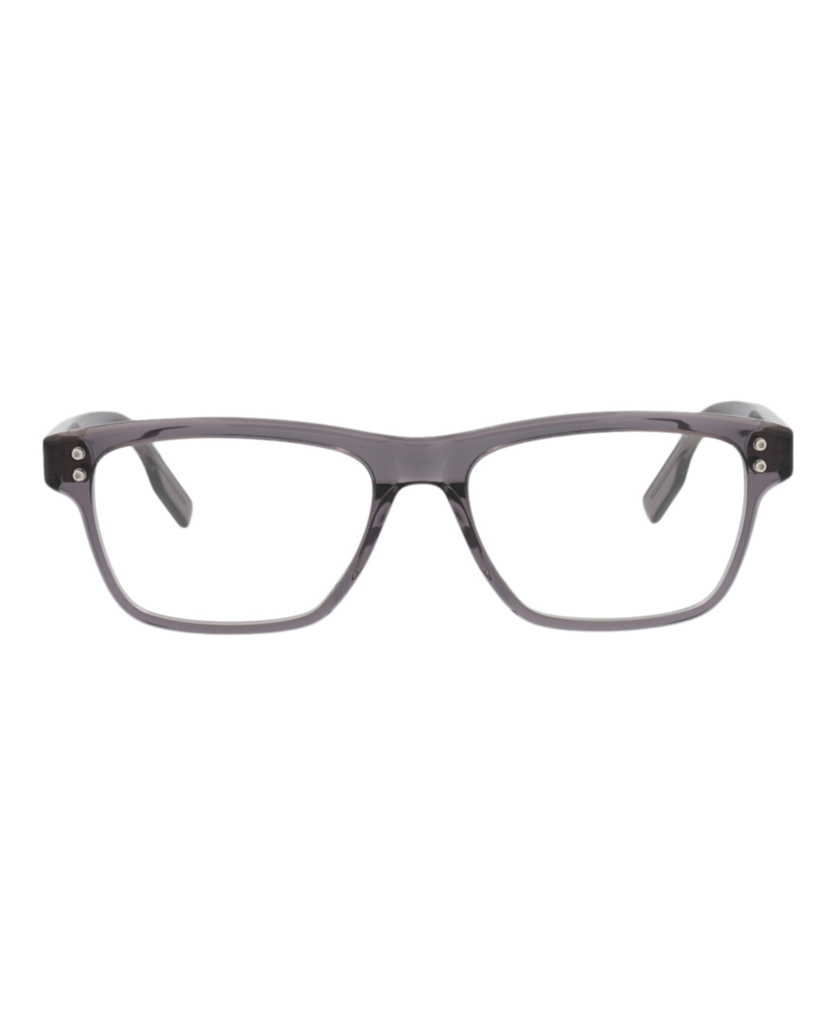 Montblanc Mens Square/Rectangle Grey Grey Transparent Fashion Designer Eyewear