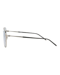 Montblanc Montblanc Mens Aviator Silver Silver Transparent Fashion Designer Eyewear