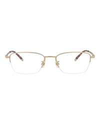 Montblanc Mens Square/Rectangle Gold Gold Transparent Fashion Designer Eyewear