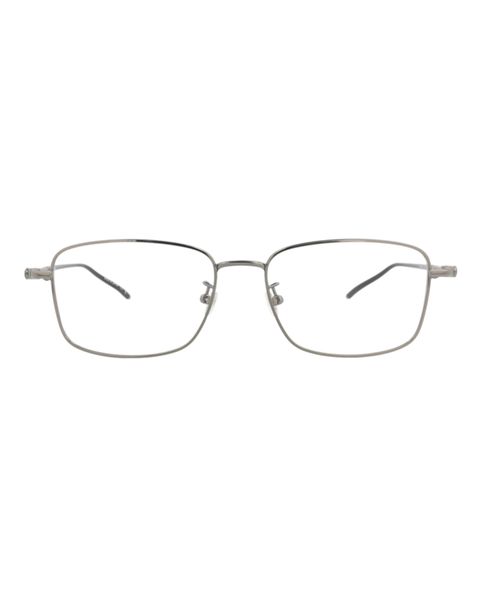 Montblanc Montblanc Mens Square/Rectangle Ruthenium Ruthenium Transparent Fashion Designer Eyewear