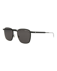 Montblanc Montblanc Mens Square/Rectangle Black Black Grey Fashion Designer Eyewear