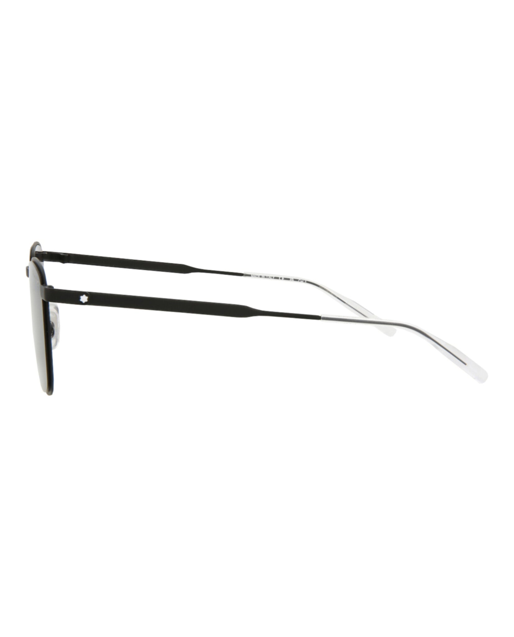 Montblanc Montblanc Mens Square/Rectangle Black Black Grey Fashion Designer Eyewear