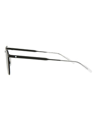 Montblanc Montblanc Mens Square/Rectangle Black Black Grey Fashion Designer Eyewear