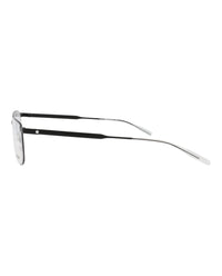 Montblanc Montblanc Mens Square/Rectangle Black Black Transparent Fashion Designer Eyewear