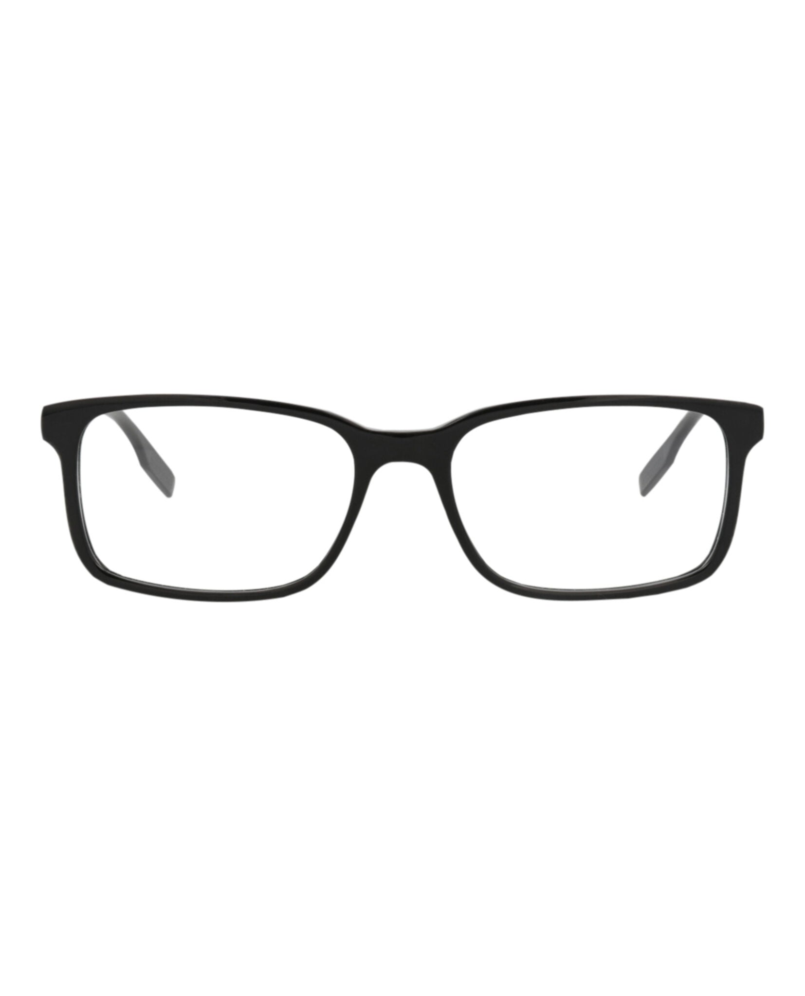 Montblanc Mens Square/Rectangle Black Black Transparent Fashion Designer Eyewear