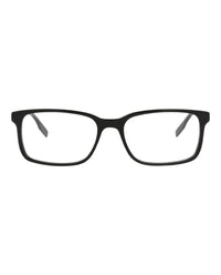 Montblanc Mens Square/Rectangle Black Black Transparent Fashion Designer Eyewear