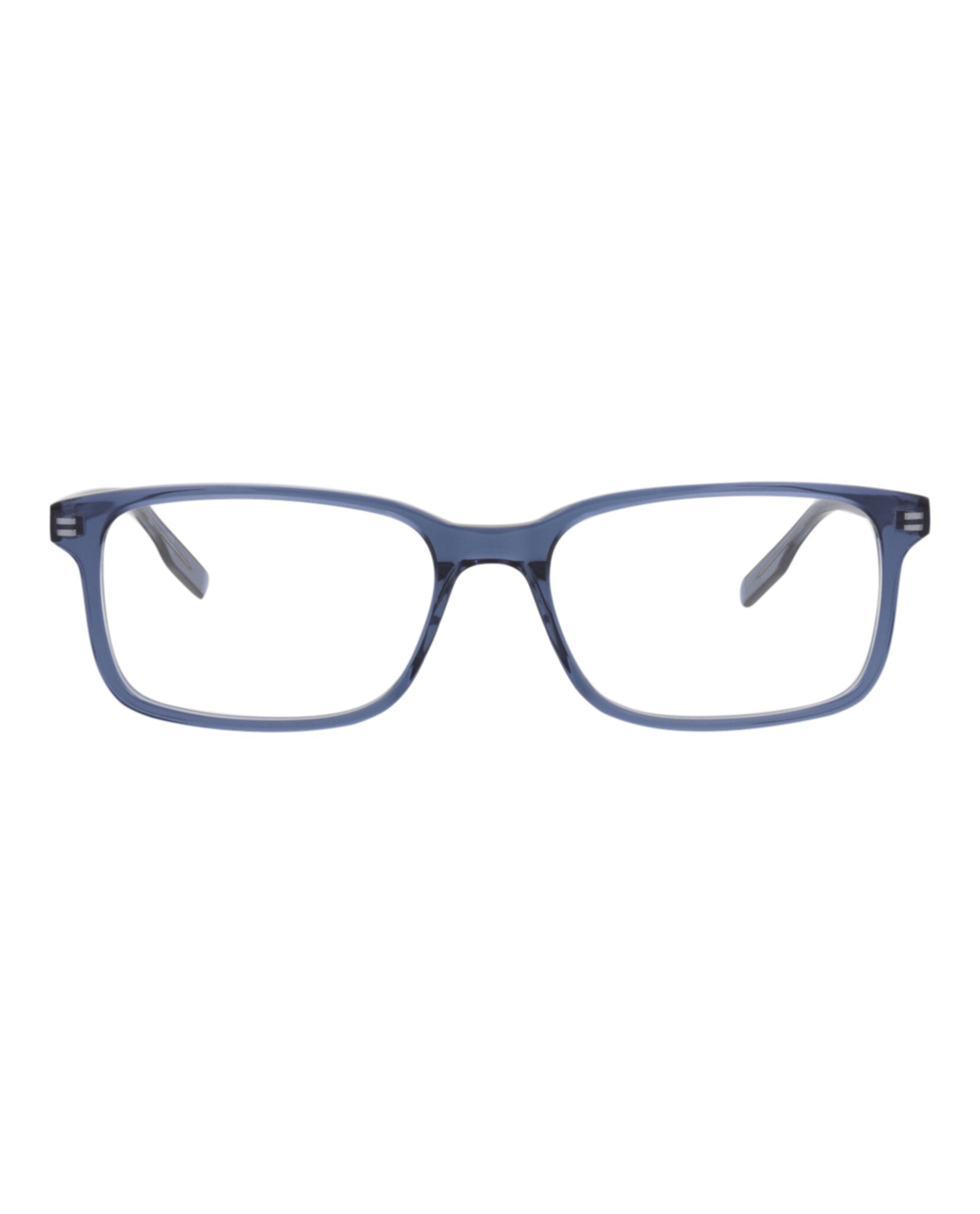 Montblanc Mens Square/Rectangle Blue Blue Transparent Fashion Designer Eyewear