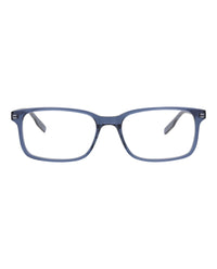 Montblanc Mens Square/Rectangle Blue Blue Transparent Fashion Designer Eyewear