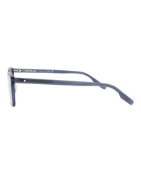 Montblanc Mens Square/Rectangle Blue Blue Transparent Fashion Designer Eyewear
