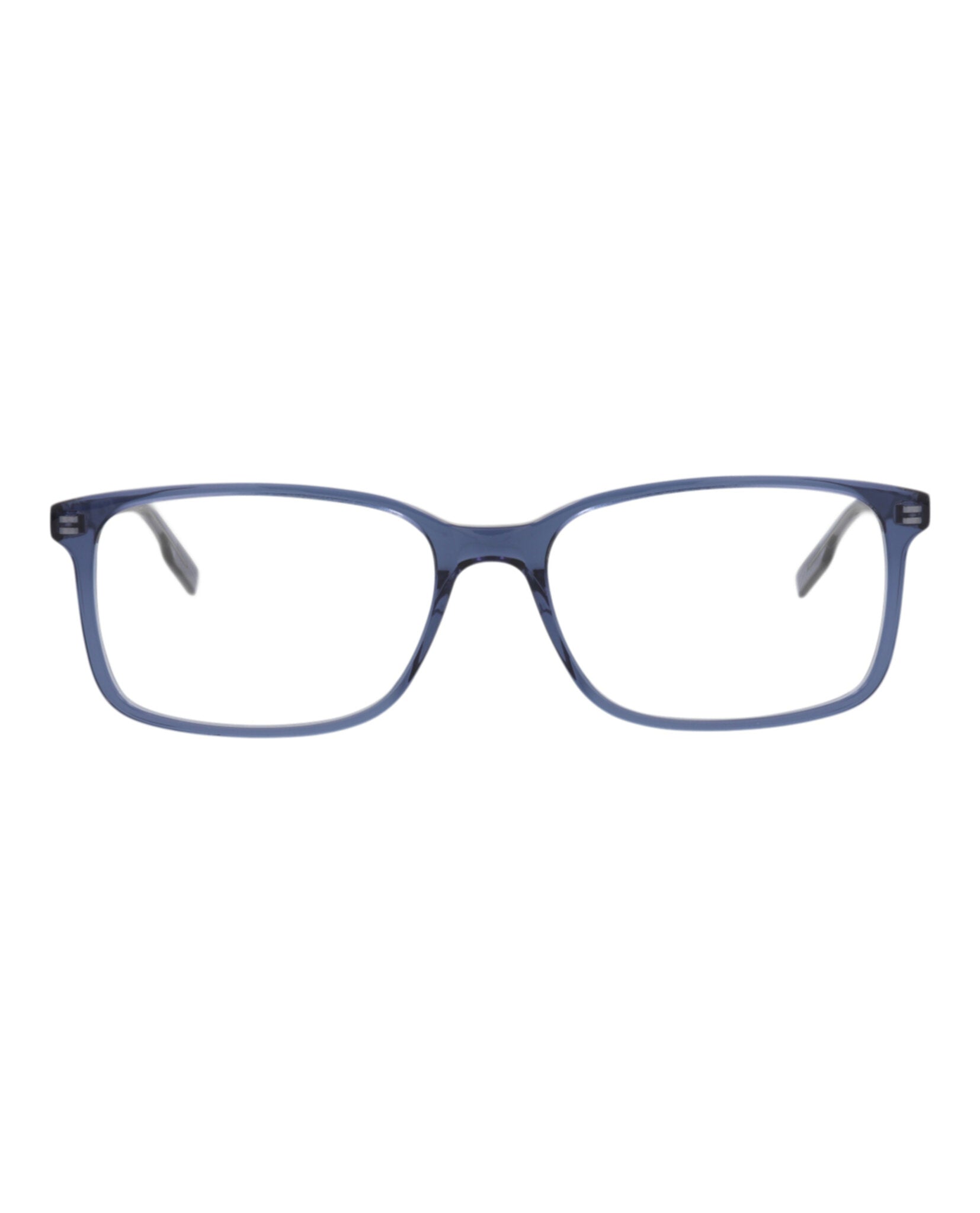 Montblanc Mens Square/Rectangle Blue Blue Transparent Fashion Designer Eyewear Blue Blue Transparent
