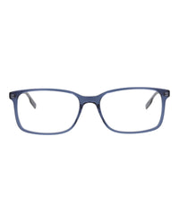 Montblanc Mens Square/Rectangle Blue Blue Transparent Fashion Designer Eyewear Blue Blue Transparent
