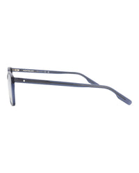 Montblanc Mens Square/Rectangle Blue Blue Transparent Fashion Designer Eyewear