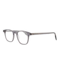 Montblanc Mens Round/Oval Grey Grey Transparent Fashion Designer Eyewear