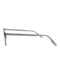 Montblanc Mens Round/Oval Grey Grey Transparent Fashion Designer Eyewear
