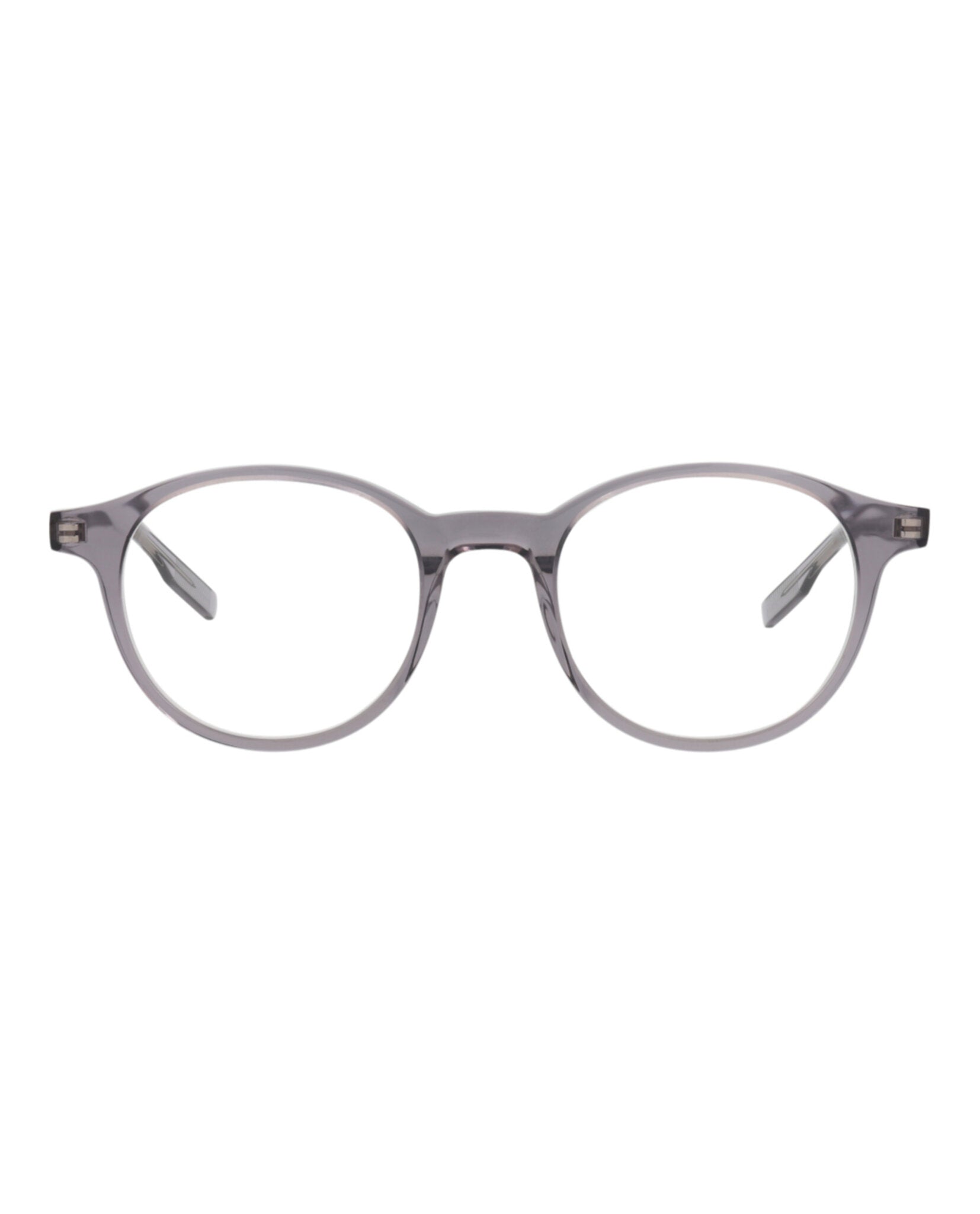 Montblanc Mens Round/Oval Grey Grey Transparent Fashion Designer Eyewear