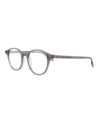 Montblanc Mens Round/Oval Grey Grey Transparent Fashion Designer Eyewear