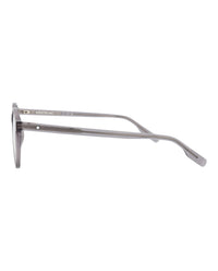 Montblanc Mens Round/Oval Grey Grey Transparent Fashion Designer Eyewear