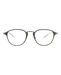 Montblanc Mens Round/Oval Grey Ruthenium Transparent Fashion Designer Eyewear