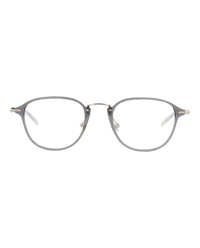 Montblanc Montblanc Mens Round/Oval Grey Silver Transparent Fashion Designer Eyewear