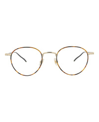 Montblanc Montblanc Mens Round/Oval Havana Gold Transparent Fashion Designer Eyewear