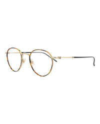 Montblanc Montblanc Mens Round/Oval Havana Gold Transparent Fashion Designer Eyewear