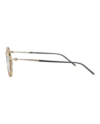 Montblanc Montblanc Mens Round/Oval Havana Gold Transparent Fashion Designer Eyewear