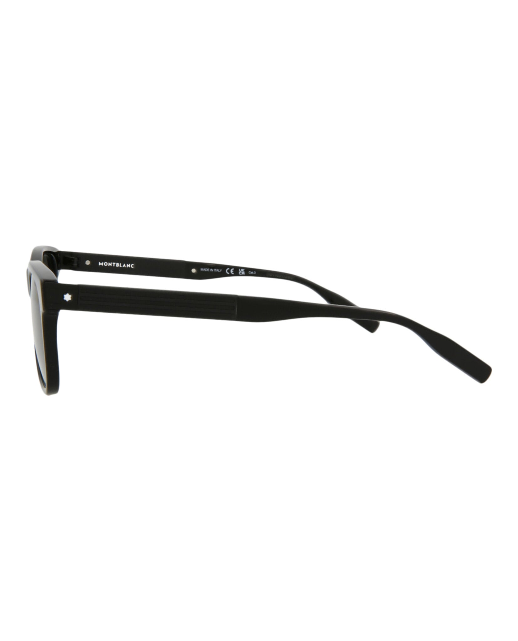 Montblanc Montblanc Mens Square/Rectangle Black Black Grey Fashion Designer Eyewear