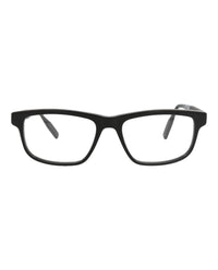 Montblanc Mens Square/Rectangle Black Black Transparent Fashion Designer Eyewear