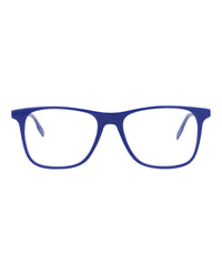 Montblanc Mens Square/Rectangle Blue Blue Transparent Fashion Designer Eyewear