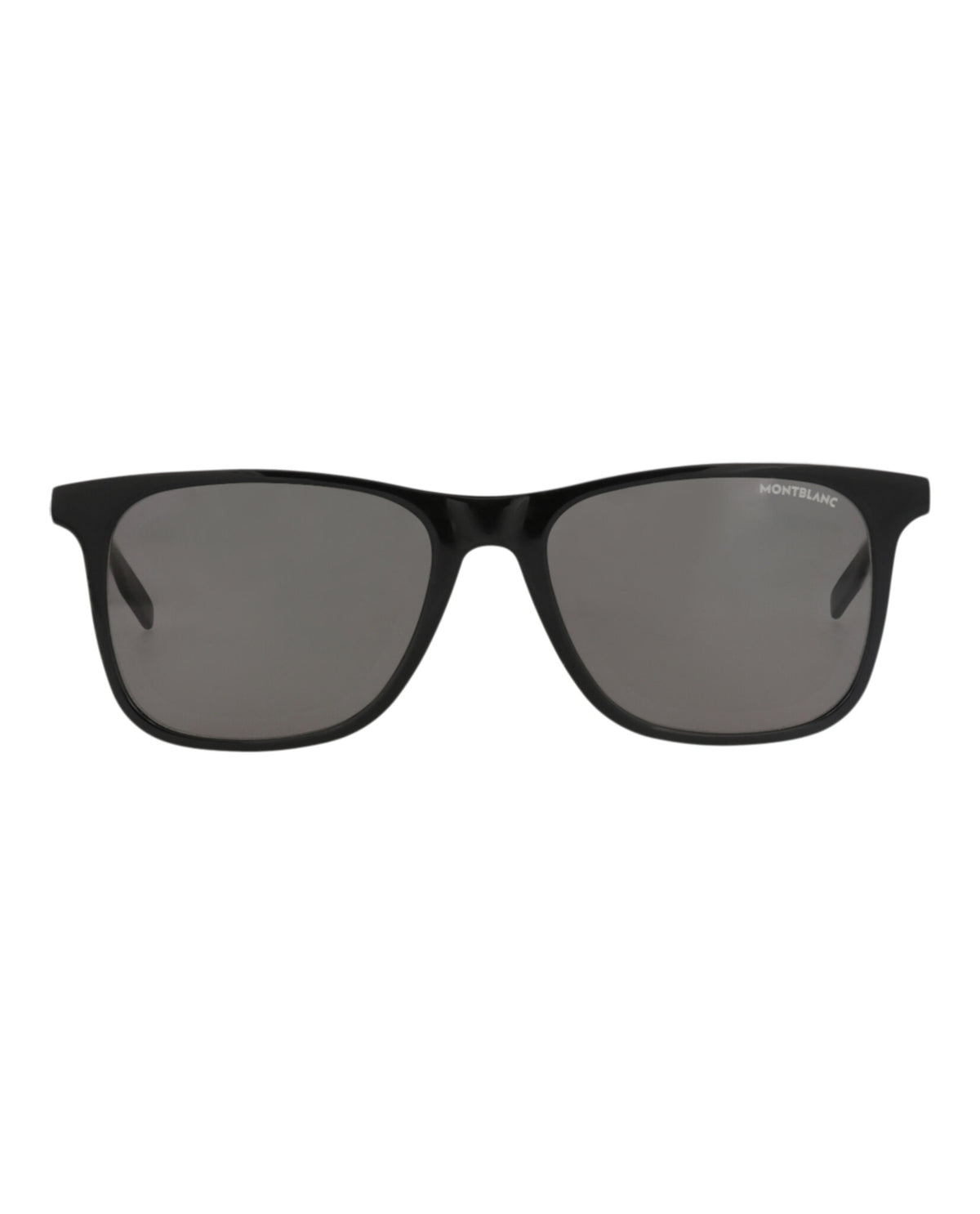 Montblanc Montblanc Mens Square/Rectangle Black Black Grey Fashion Designer Eyewear
