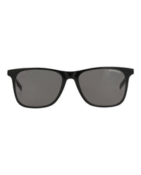 Montblanc Montblanc Mens Square/Rectangle Black Black Grey Fashion Designer Eyewear